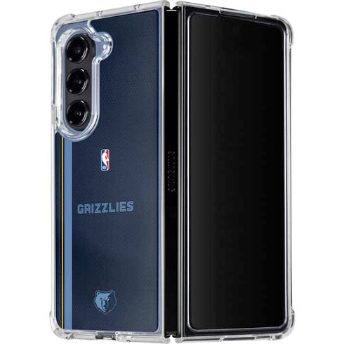 NBA Memphis Grizzlies Jersey Galaxy Z Fold5 5G Clear Case